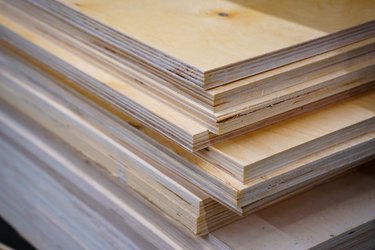 Plywood. multilayer building material made of glued specially prepared veneer.