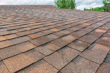 Roof shingles background and texture