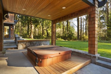 Hot Tub and Amazing Backyard