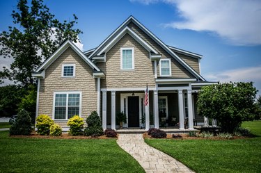 Large two story new construction home in the suburbs