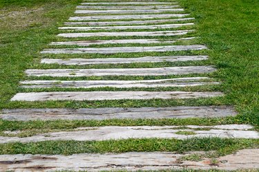 garden wooden sleepers