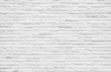 White grunge brick wall texture background for stone tile block painted in grey light color wallpaper modern interior and exterior and room backdrop design