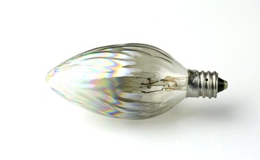 Lightbulb E12 candelabra screw type.