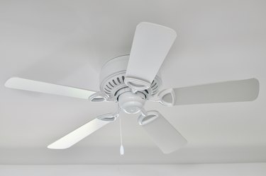 White ceiling fan