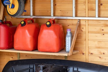 how to safely store gasoline in a garage