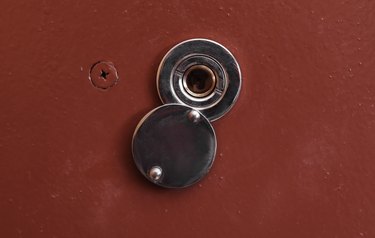 Close-Up Of Door Peephole