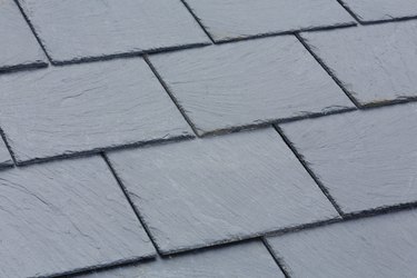 Slate roof tiles