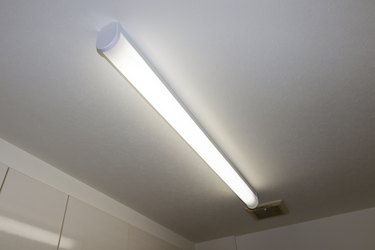 Replace fluorescent deals light fixture