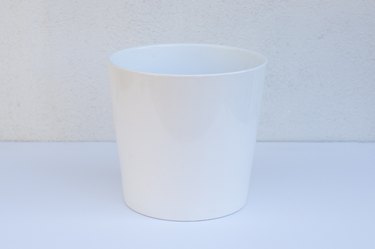 Modern white planter