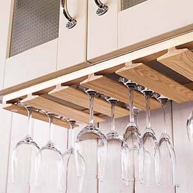 Build wooden wine glass rack