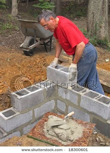 Building a house out of hot sale cinder blocks