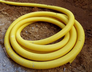pipe drainage corrugated yellow install drain french flexible plastic solutions tile yard water perforated usually