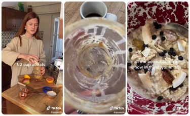 How to make Bircher muesli with leftover nut butter