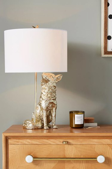 Anthropologie Winsome Woodland Table Lamp
