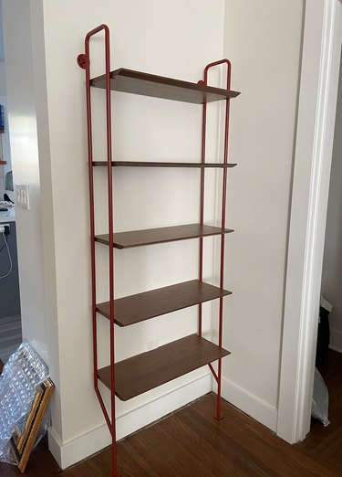 Blu Dot's Hitch Bookshelf after installation