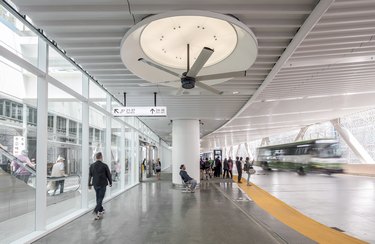 Salesforce Transit Center bus deck in San Francisco