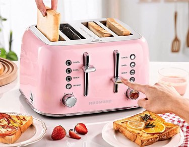 pink retro toaster