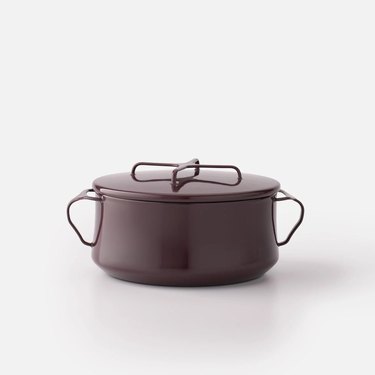 purple casserole dish