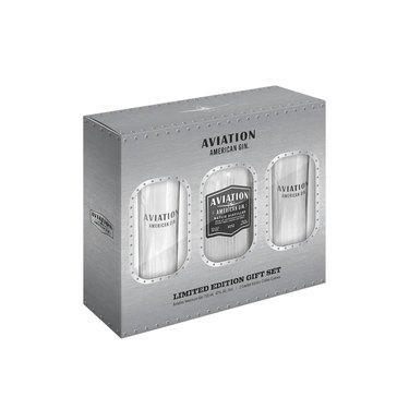 Aviation American Gin With Two Glasses Gift Set