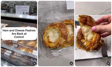 Ham and cheese pastries at Costco