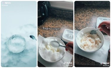 How to make snow cream with fresh snow