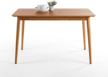Oak midcentry modern dining table
