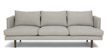 gray pillow-back sofa