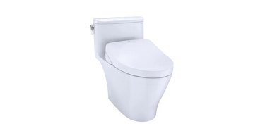 A white Toto toilet