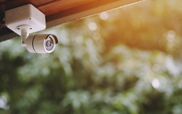 camera mounted to roof