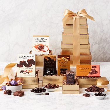 Godiva chocolates tower gift set