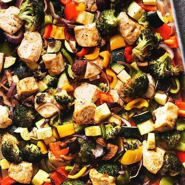 Low Carb with Jennifer's One-Pan Chicken and Veggies