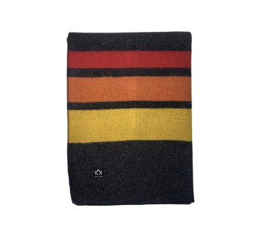 striped colorful blanket