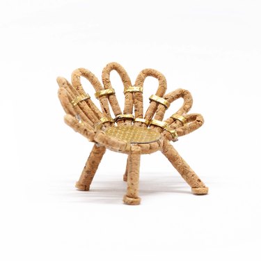 rattan style chair made of cork
