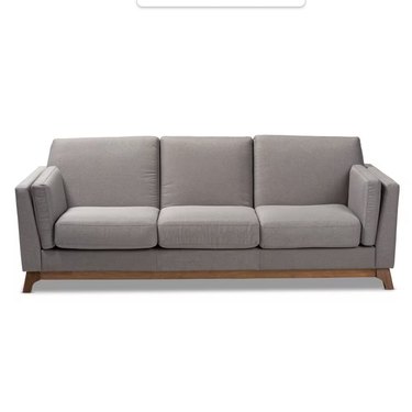 Baxton Studio Sava 3-Seater Bridgewater Sofa With Square Arms