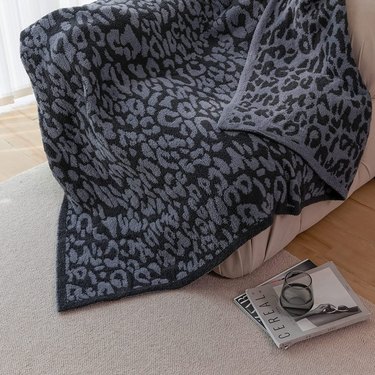 MH MYLUNE HOME Ultra Soft Micro Plush Leopard Blanket