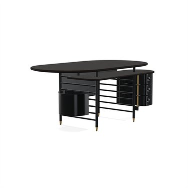 The Racine Executive Desk from Steelcase's new Frank Lloyd Wright collection.