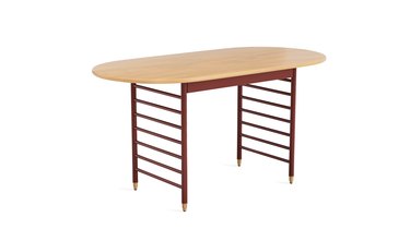 The Racine Signature Utility Desk from Steelcase's new Frank Lloyd Wright collection.