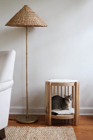 IKEA hack fluted cat tower