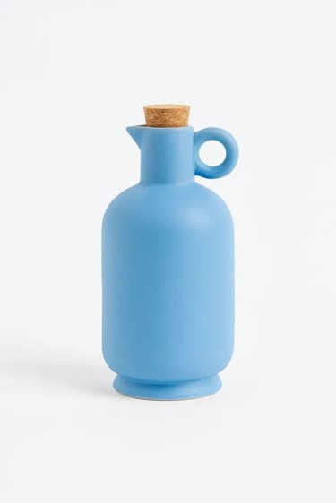 Blue vinegar bottle