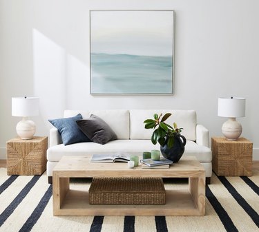 light wood storage coffee table