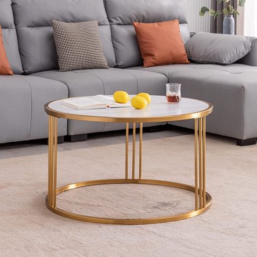 CouldWill marbleized coffee table