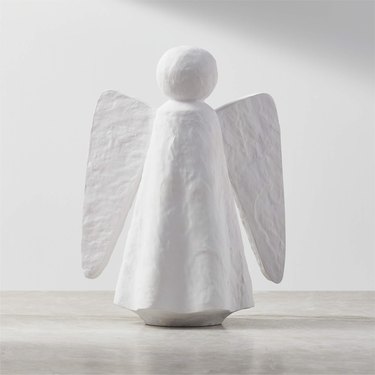 white angel sculpture