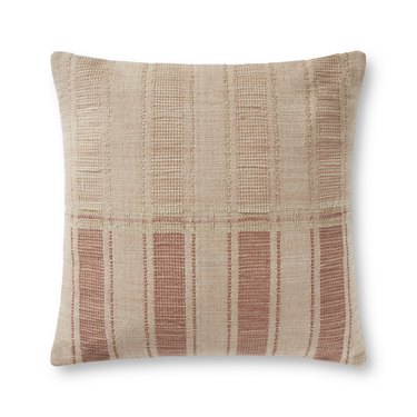 pillow with beige tones and stripes