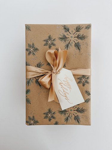 Wrap your gift using certified recycled gift paper.