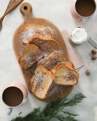 A Cozy Kitchen Eggnog French Toast