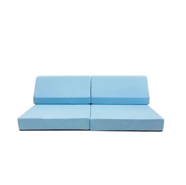 light blue kids' couch