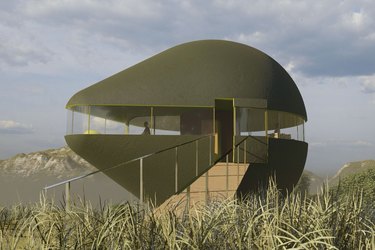 Avocado-shaped house on an avocado farm in Chile