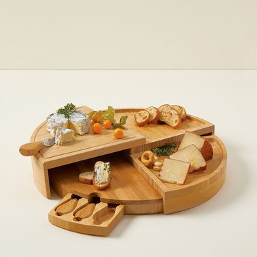 Uncommon Goods Personalized Compact Swivel Cheese Board
