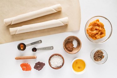 Ingredients for pumpkin spice toaster pastries