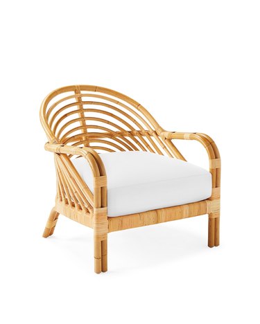 Rattan Edgewater lounge chair from Serena & Lily